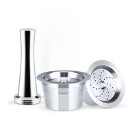 Paniers De Filtres À Café, Compatibles Pour K-fee, Compatibles Avec Tchibo, Outils De Préparation De Café Rechargeables, Filtres Réutilisables En Acier Inoxydable, Doseurs De Capsules(2 capsule T)