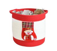 Paniers de Noël vides | Panier à linge en corde pour Noël - Panier à linge décoratif - pour femmes, , vacances, anniversaire, Pâques, Saint-Valentin, nourriture, chocolat, bonbons, fruits