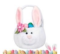 Paniers de Pâques pour | Sac à Friandises pour Chasse aux Œufs avec Oreilles de Lapin et Poignée | Panier De Pâques Avec Oreilles De Lapin - Chocolats Friandises Décorations de Fête Garnitures de Bas