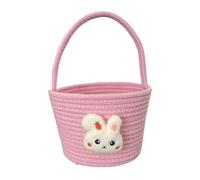 Paniers de Pâques - Soft Festive Candy Storage Conteiner, Bunny Basket Vide avec Poignée pour, Jeu de Chasse aux Oeufs, Sac de Bonbons et Conteneur