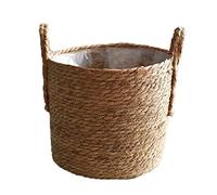 Paniers de Plante à l'intérieur, Panier de jardinière de 35 cm, Panier de nombres d'herbes maritimes tissés pour Panier de Rangement et buanderie, Pique-Nique et épicerie