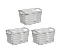 Paniers de rangement - 7house - Rectangulaires - 1,5 litres - Gris - Empilables