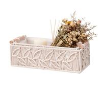 Paniers de rangement bohèmes - Organisation de salle de bain, paniers de rangement pour étagères | pour salle de bain, chambre à coucher, appartement, maison, salon, entrée, comptoir de toilettes