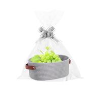 Paniers de rangement décoratifs | Paniers de rangement en corde de coton tissée pour l'organisation - Organisateur de poubelle de présentation pour la cuisine, la salle de bain, les fruits, les jouets