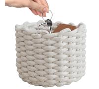 Paniers de rangement en corde | Panier à jouets tressé - Organiseur de vêtements - Boîte de rangement pour linge, clés, chambre d'enfant, douche, dortoir, bureau, salon, salle de bain