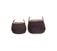 Paniers de rangement (Lot de 2) en jonc de mer Prune Rangi