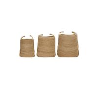 Paniers de rangement lot de 3 jute naturelle Stella