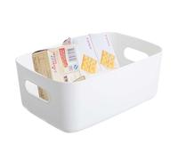 Paniers de Rangement Transparents - Organisateur en Plastique Alimentaire avec Face Ouverte | Système de Tri de Réfrigérateur/Garde-manger Design Moderne Durable pour Réfrigérateur/Garde-manger