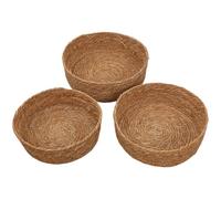 Paniers de rangement tressés pour organiser,3 Pièces Boîtes Naturelles de Classement | Corbeille à Tressée - pour snacks extérieur plage cueillette récolte fruits légumes œufs bouquet de fleurs cuisin