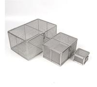 Paniers de stérilisation pour instruments - Panier en maille d'acier inoxydable 304 avec couvercle, plateau de stérilisation pour usage ophtalmique et ORL, idéal pour le nettoyage et le lavage