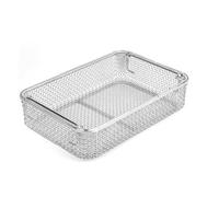 Paniers de stérilisation pour instruments, plateau perforé en maille de 4 mm, acier inoxydable 304 médical pour une stérilisation et un rangement sûrs
