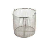 Paniers de stérilisation ronds pour instruments, paniers perforés en maille d'acier inoxydable 304, plateau de stérilisation portable haute température panier de lavage instrumentser