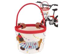 Paniers de vélo pour - Corde de coton motif teckel - Panier de vélo pour VTT, plage, épicerie, cyclisme, garçon et fille