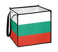 Paniers décoratifs pliables en feutre pour art en tissu Drapeau Bulgarie L