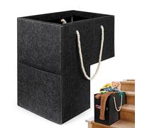 Paniers d'escalier pour escaliers avec revêtement de sol - Espace de rangement en forme de L en feutre, organisateur d'escalier compact, panier d'escalier multifonctionnel, valise de rangement durable