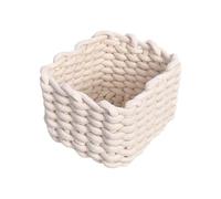 Paniers en corde de coton | Organisateur en tissu, organiseur de bureau pour , télécommandes, snacks et magazines La texture douce de la corde de coton naturel combinée à l'art du tissage