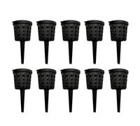 Paniers en maille pour engrais - 10 tasses de lentilles portables avec couvercle, organisateur pour la nutrition des | support de nutrition du sol pour fleurs de basilic jardin All