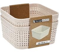 Paniers en plastique pour l'organisation, 12 x 12 x 6 cm, 2 pcs.