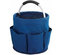 Paniers ménage, Sac de pansage pour équitation, Idéal pour ranger outils ou brosses, 6 poches extérieures, Bleu Diam28cmX