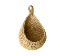 Paniers muraux à suspendre pour l'intérieur avec pots de fleurs, pots de fruits, plantes succulentes, décoration murale en forme de goutte, panier à suspendre, décoration de bureau (F, taille unique)