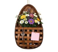 Paniers muraux pour en forme de larme rustique bohème décoration | Panier tressé en rotin pour salon, chambre à coucher, café, entrée, bureau, mur, courrier quotidien, note clé