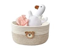 Paniers pour l'organisation, paniers en corde naturelle douce tissée pour le rangement, boîte de rangement décorative pour anniversaire, fête prénatale, collecte de fonds, vacances