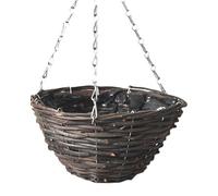 Paniers Suspendus en Fil de Fer pour Jardins, Garden Hanging Baskets 8 10 12 inch with Detachable Chain Pack of 4(Semicircle,L)