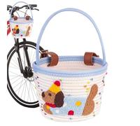 Paniers Vélo Support Pour Guidon En Corde De Coton Avec Design Teckel