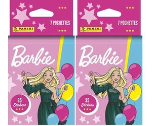 PANINI Barbie 65EME Anniversaire Blister 7 Pochettes (Lot de 2)