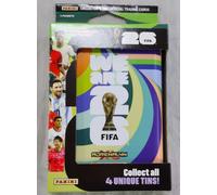 PANINI Boîte métal Pocket Adrenalyn XL FIFA 2026 – 3 pochettes + 3 cartes Édition Limitée