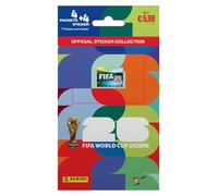 Panini Collection de stickers de la Coupe du monde de la FIFA 2026 Mini Multipack | 4 paquets + 4 autocollants bonus | Stickers officiels de la Coupe du monde 2026 | Original Panini