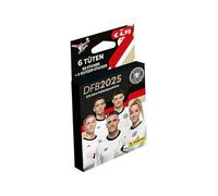 Panini DFB 2025-125 ans d'histoire de football d'autocollants | Blister écologique | 6 sachets + 1 autocollant spécial + protection d'expédition Heartforcards®