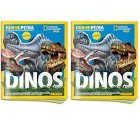 Panini DINOS NATIONAL GEOGRAPHIC KIDS PANINIPEDIA Album (Lot de 2)
