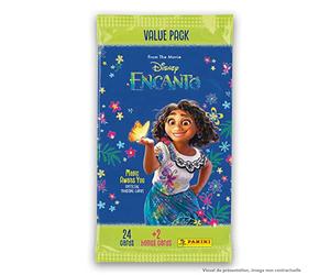 Panini Encanto Fat Pack 24 Cartes + 2 Cartes Bonus Disney Trading Cards