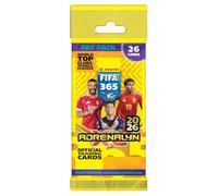 Panini FIFA 365 2026 Trading Cards Game Fat Pack 24 Cartes + 2 Cartes Bonus