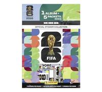 Panini FIFA World Cup Starter Bundle - Album Officiel + 5 Packs d'autocollants - Collection Tournoi sous Licence