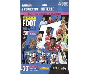 PANINI Foot 2024-2025 Ligue 1 McDonald's Album + 2 Pochettes + 1 Offerte