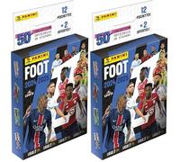 PANINI Foot 2024-2025 Ligue 1 McDonald's Blister 12 Pochettes + 2 offertes (Lot de 2)