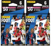 PANINI Foot 2024-2025 Ligue 1 McDonald's Blister 6 Pochettes de 7 Stickers (Lot de 2)