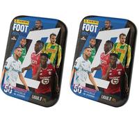 PANINI Foot 2024-2025 Ligue 1 McDonald's Boîte métal 12 Pochettes (Lot de 2)