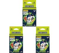 Panini Foot 2024 Ligue 1 Uber Eats Blister 13 Pochettes + 1 Offerte (Lot de 3)