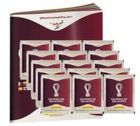 Panini - Lot 25 pochettes d’autocollants officiels - Motif Coupe du Monde FIFA Qatar 2022