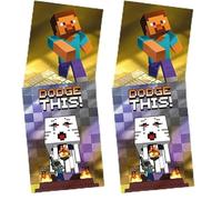 Panini Minecraft 2 Trading Cards Fat Pack 1 Pochette achetée + 1 Offerte (Lot de 2)