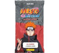 Panini Naruto Shippuden Trading Cards 2 Fat Pack 24 Cartes + 2 Cartes Bonus