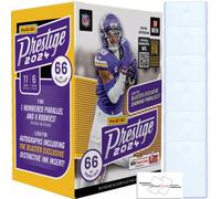 Panini Prestige Football NFL Blaster Box 2024 avec 66 cartes à collectionner + 6 toploaders + aimant Streetcards