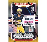Panini Prizm 2024 Lot de 6 cartes à collectionner Hobby Blaster Football (parallèles Pulsar rose fluo exclusifs)
