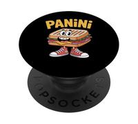 Panini Sandwich Drôle Italien Brainrot Meme Sandwich PopSockets PopGrip Adhésif