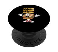 Panini Sandwich Drôle Italien Brainrot Meme Sandwich PopSockets PopGrip Adhésif