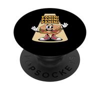 Panini Sandwich Drôle Italien Brainrot Meme Sandwich PopSockets PopGrip Adhésif
