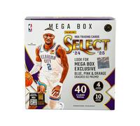 Panini Select NBA 2024-25 Mega Box - Cartes à Collectionner Officielles - Prix exclusifs Bleus et Rouges, Cartes et Inserts Rookie - Boîte scellée